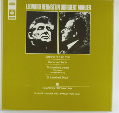 Leonard Bernstein - | Mahler Symphony – LP dirigiert 0 Bernstein