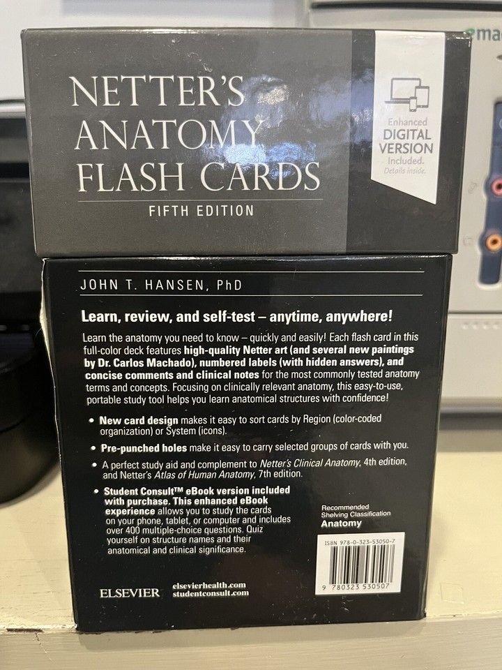 Netter's Anatomy Flash Cards 5th Edition John T. Hansen, Like New eBay