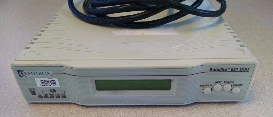 ADC Kentrox Satellite 651 Model 72651 CSU/DSU T1 Modem w/ Power Cable - Image 2 of 4