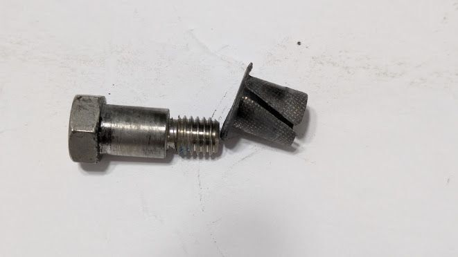 FERRARI 348 355 456M HEADLIGHT CARRIER JOINT PIVOT BOLT AND BUSHING 63346400