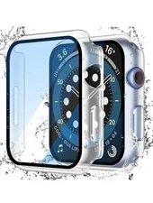 Misxi [2 Pack] Waterproof Hard Case with Tempered Glass Compatible with Apple6