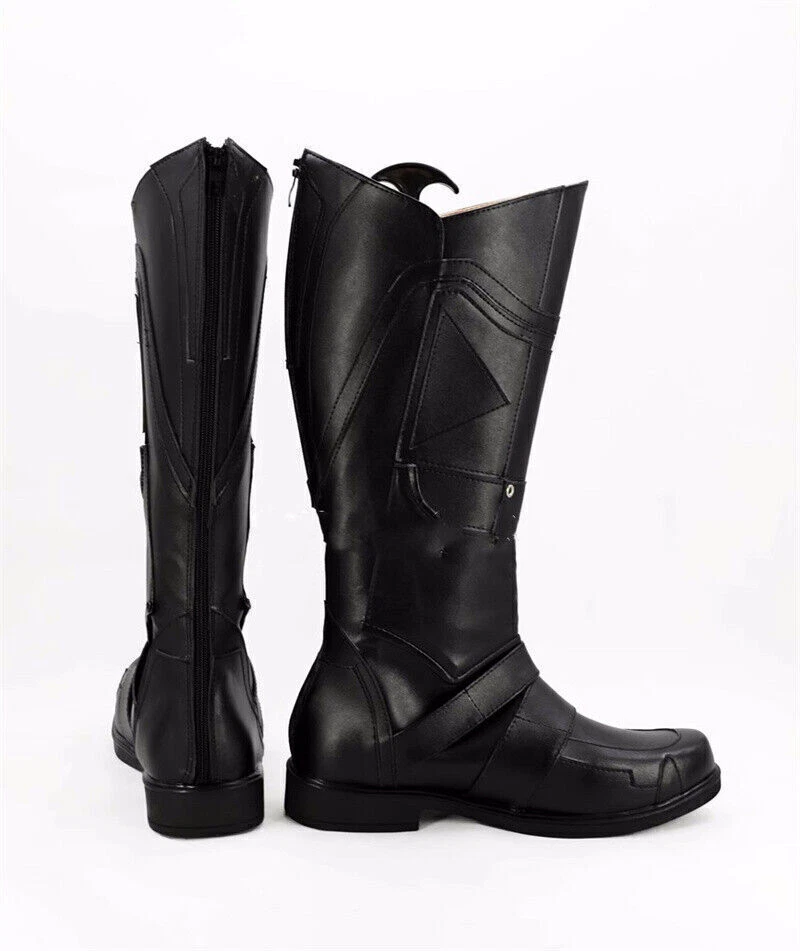 Comicon X-Men Росомаха косплей туфли черный длинные ботинки сделанный на заказ ручной работы новый - Изображение 3 из 4