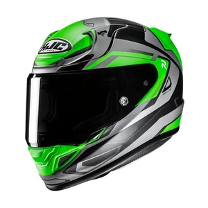 HJC Rpha 12 Full-Face Motorcycle Helmet Brels Green Silver