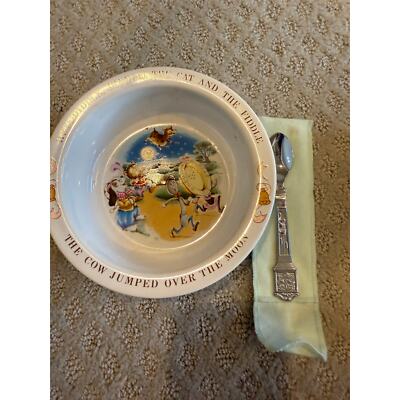 Vintage 1984 Avon Baby's Keepsake Spoon and Bowl Set Original Box