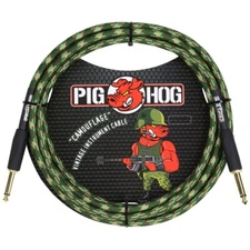 Pig Hog PCH10CF Camouflage Instrument Cable, Straight - Straight, 10FT