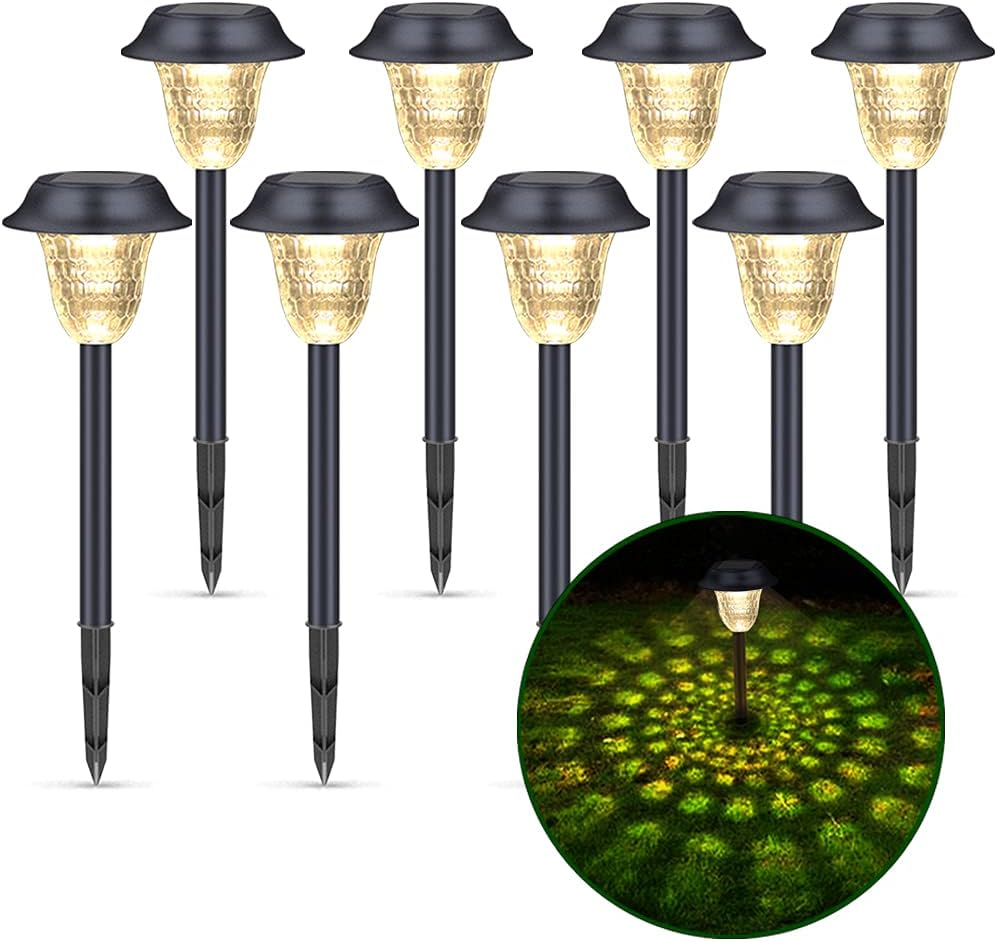 Solar Outdoor Pathway Lights LED Landscape Garden Lights eBay