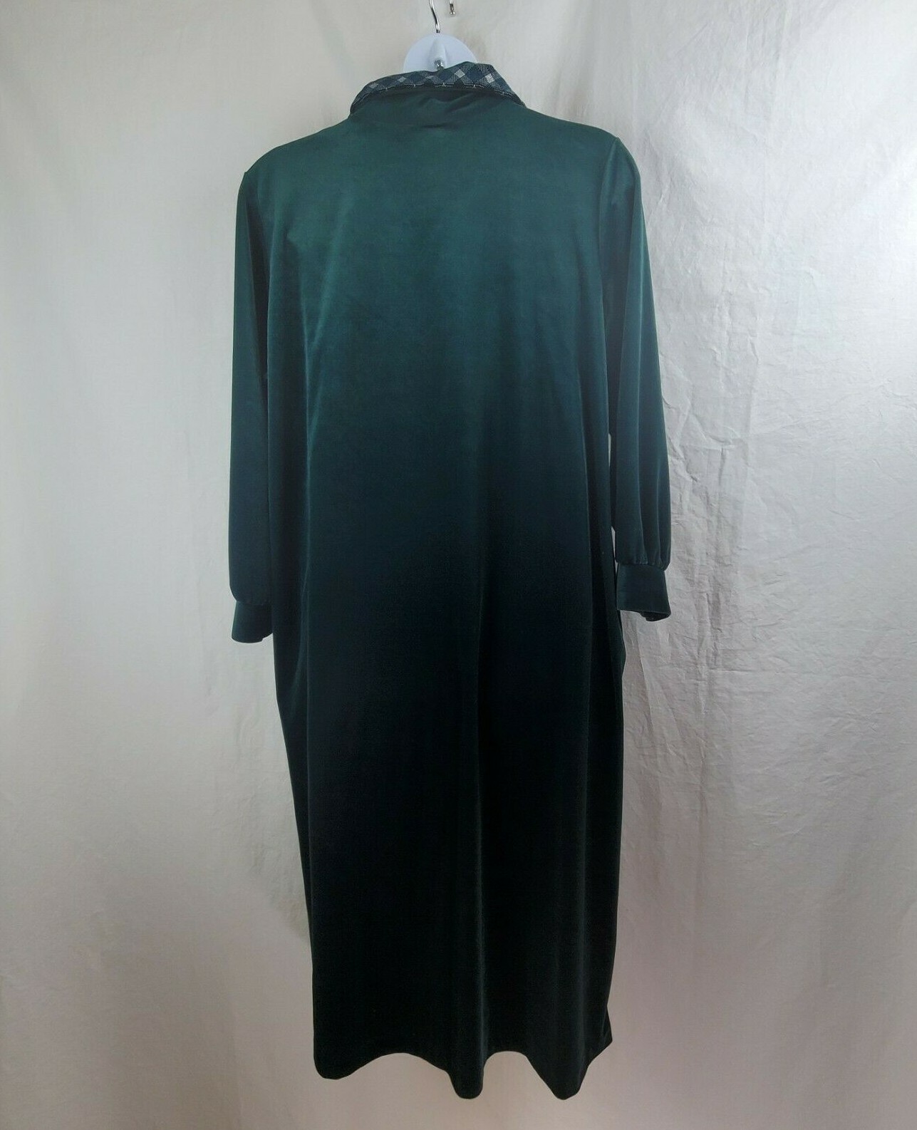 Vintage Amanda Stewart Velour Velvet Robe XL Green Co… Gem