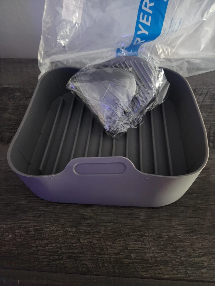 Air Fryer Silicone Pot Basket Liners Non-Stick Safe Oven Baking Tray Accessories