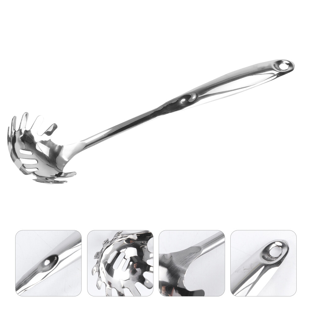 Stainless Steel Pasta Fork Spaghetti Strainer Noodles Spaghetti Server Spoon