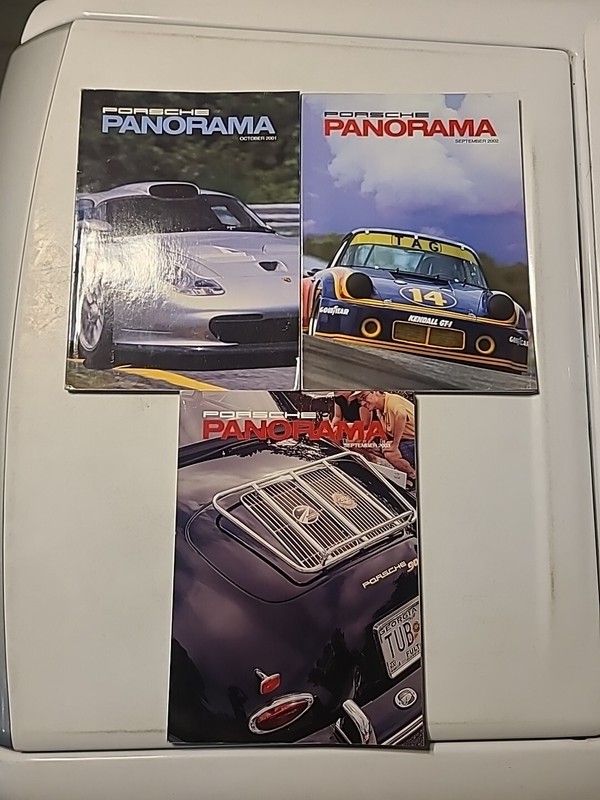 Porsche Panorama Magazine (Lot Of 3) 2001, 2002, 2003