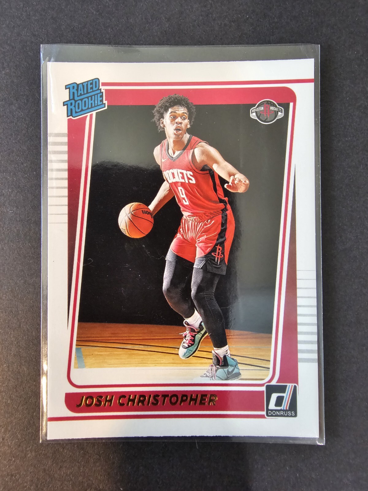 2021-22 Panini Donruss Rated Rookie Josh Christopher #250 Rockets