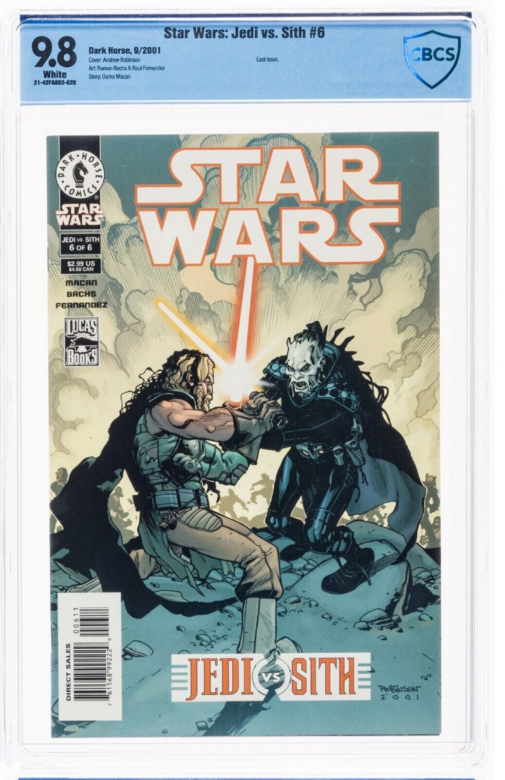 Star Wars Jedi vs. Sith #6. 1st Appearance Darth Zannah 1st Cover Bane CGC 9.8🔥