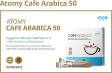 Atomy 50 Sticks Cafe Arabica Instant coffee mix Arabica Coffee & Natural Casein