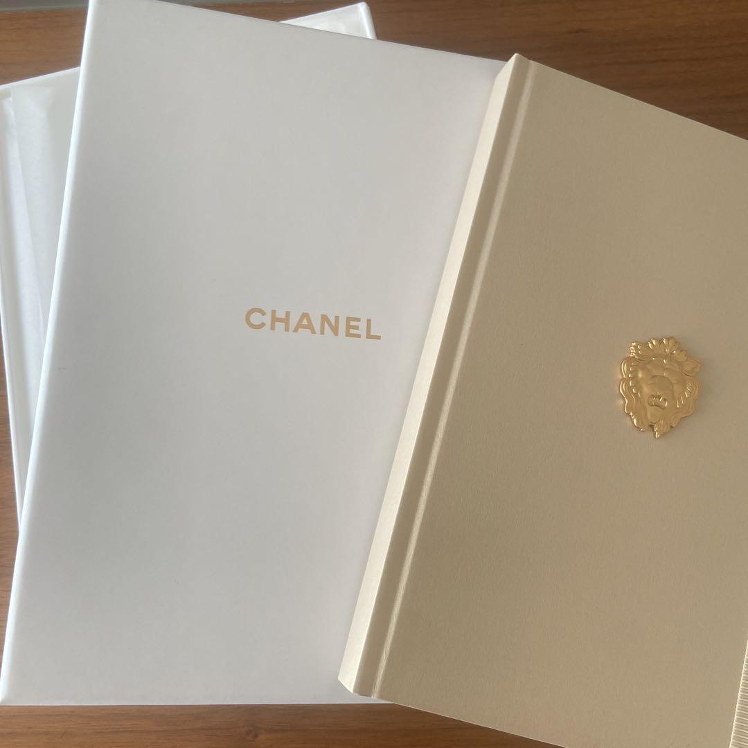 Chanel Novelty Notebook Lion Gold Logo Postcard Limited Japan not
