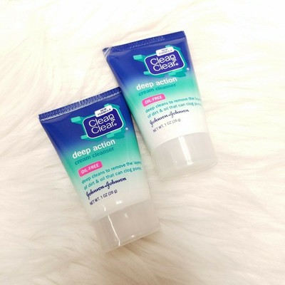 clean clear deep action cream wash
