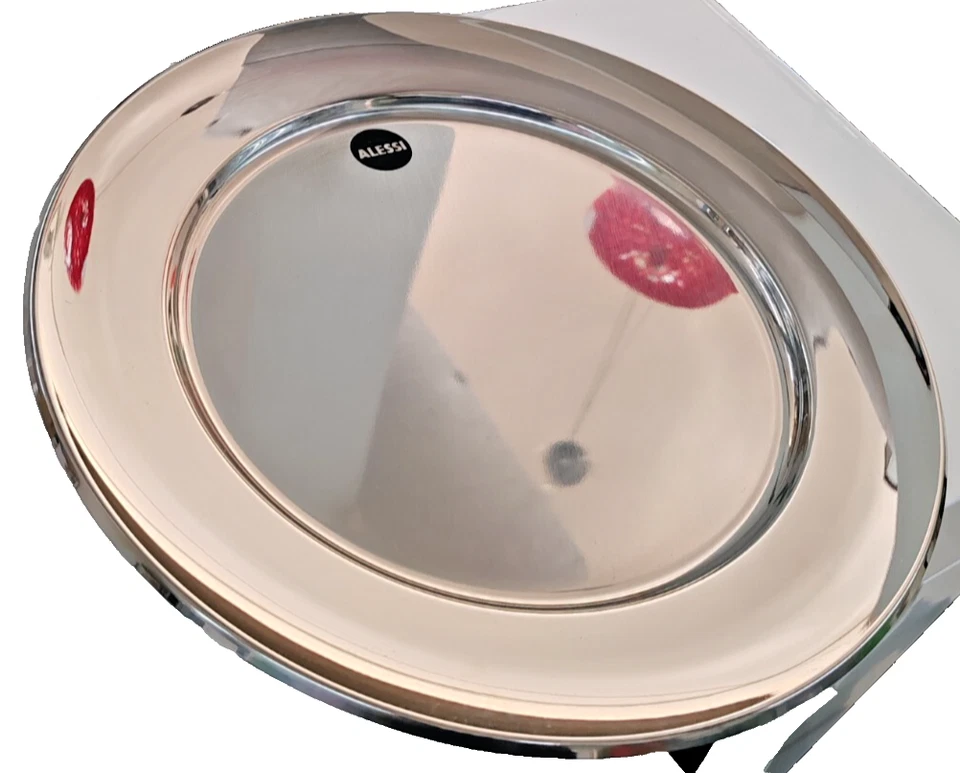 Alessi - Piatto da portata rotondo acciaio inox 126.36 - Immagine 2 di 3