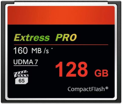 128GB CompactFlash Card - UDMA 160MB/s Speed for Cameras and Devices