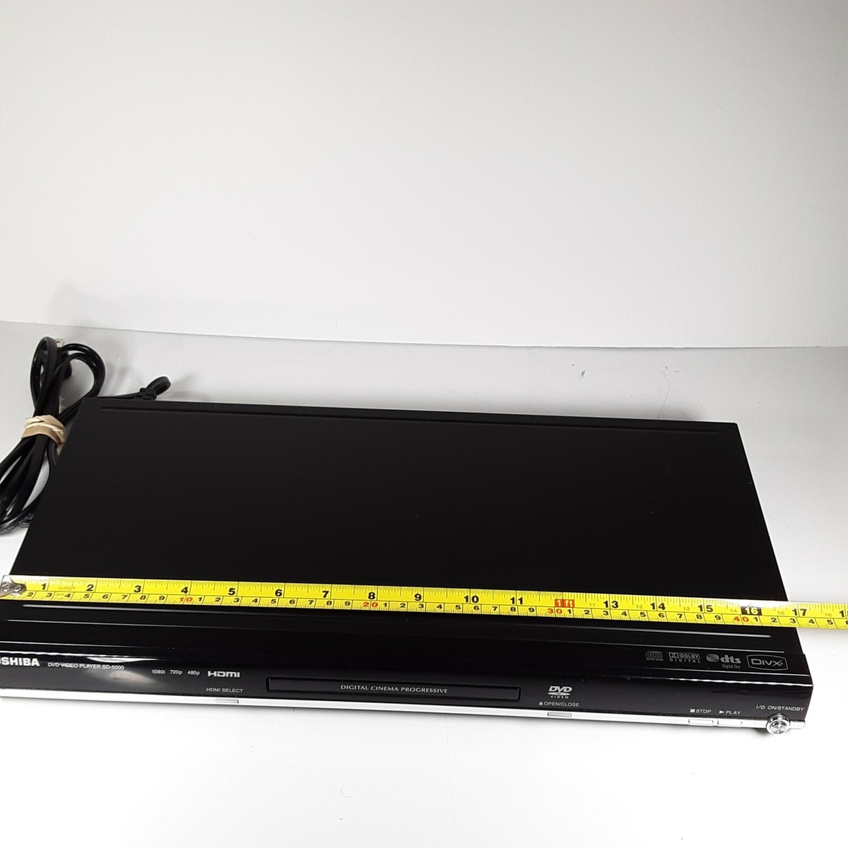 Toshiba SD-5000 DVD Player HDMI Black No Remote Tested and