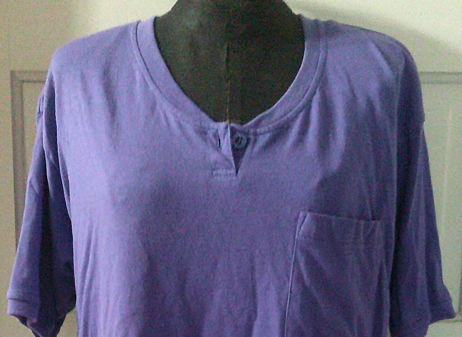 SEPARATE ISSUE SS Purple Button Chest Pocket Top … - image 1