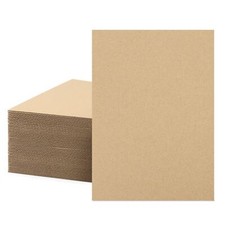 Mat Board Center 50 Corrugated Cardboard Sheets 5x7 Inches Flat Card Board In...