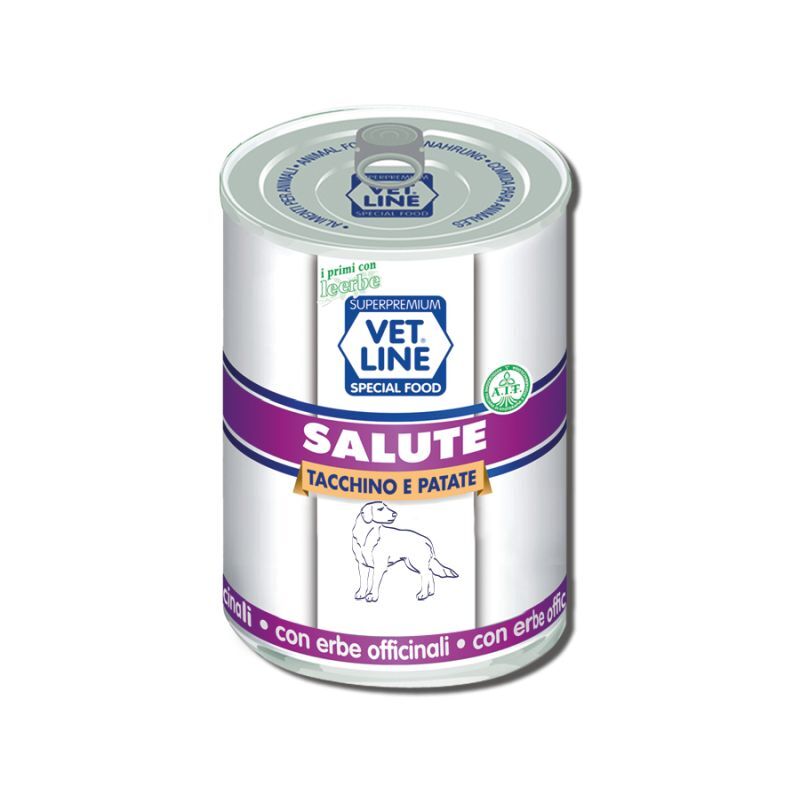 Vet Line Salute Cane Lattina 400gr Tacchino e Patate