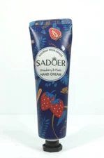 SADOER 30g Travel Size Strawberry Plant Extract Hand Cream 