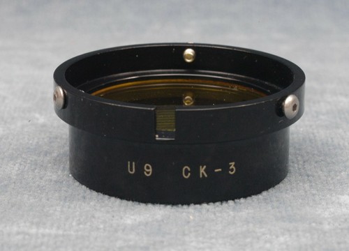 KODAK U9 CK-3 YELLOW FILTER FOR CINE-KODAK F1.9 LENS IN LEATHER CASE - FREE SHIP - Picture 3 of 3