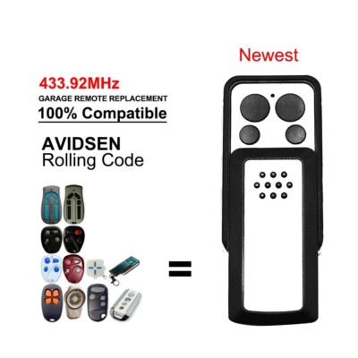 Avidsen 114253 Remote Control for Avidsen Extel Thomson 433.92MHz Rolling Code