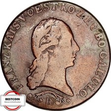 Austria Herinek 1081 1 Kreutzer Franz 2 from 1812 B in S-SS 13411061