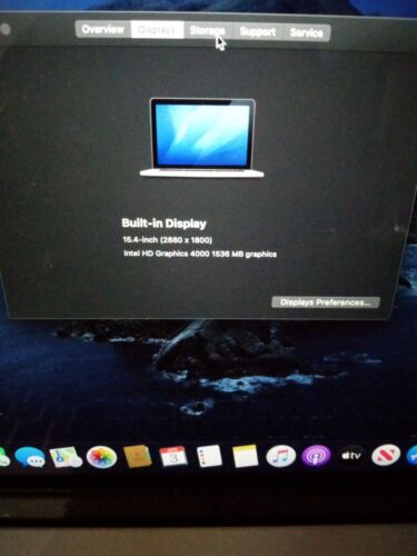 Apple MacBook Pro Retina 15.4" (256GB SSD, Intel Core i7-4850HQ,2.4GHz,early '13 - Picture 1 of 6