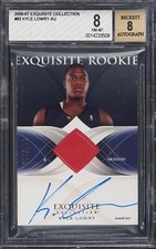 Kyle Lowry 2006-07 Upper Deck Exquisite #83 Rookie Card RC Auto /225 BGS 8