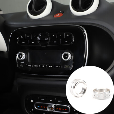2PCS Volume Switch Knob Ring Cap Abdeckung Trim für Smart Fortwo 453 2015-2021