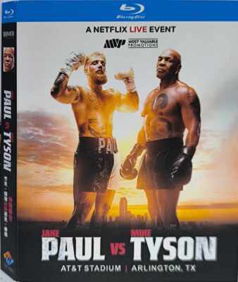 Jake Paul vs. Mike Tyson:2024 Movie 1 Disc 1080P All RegionPlay Seal Box