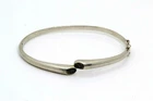 Designer bangle 925 silver modernist bangle silver 80s 90s top blogger shape