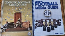 Southeastern Conference (SEC) Football Media Guides, Spiral Bound, Free Shipping