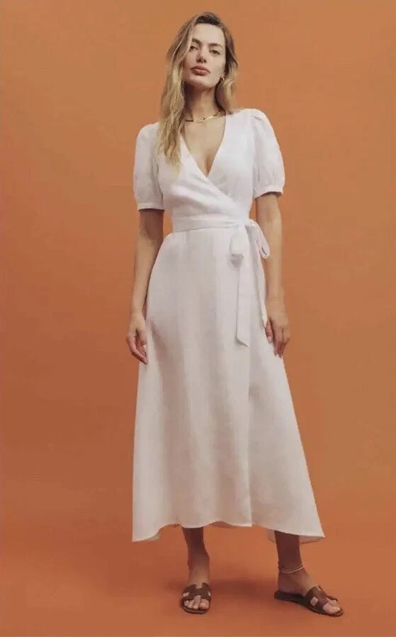 reformation white dress