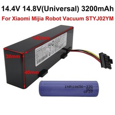 14.4V 3200mAh Li-Ion Rechargeable Battery For Xiaomi Mijia Robot Vacuum STYJ02YM