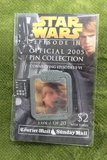 #D263. STAR WARS EPISODE III PIN #7  LUKE SKYWALKER, COURIER MAIL