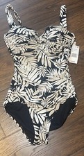 NWT Bleu by Rod Beattie Women's SZ 8 Molded-Cup One-Piece Swimsuit 129
