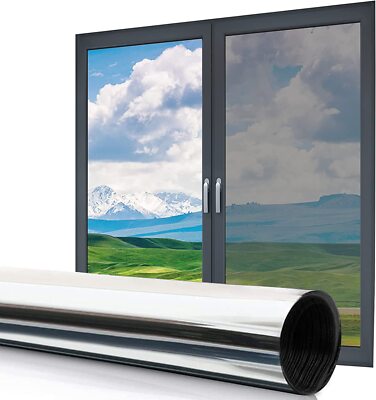Window Privacy Film 60''X98.4' Silver One Way CUSTOM CUT ROLLS AVAILABLE