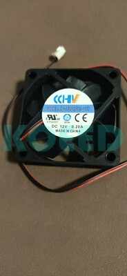 1 PCS  CCHV Fan CHA6012RM-15D  DC12V 0.20A 6015 6cm 2 pin   cooling fan