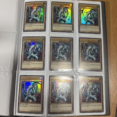 9x YUGIOH Blue-Eyes White Dragon LDS2-EN001 ULTRA RARE HOLOFOIL BINDER PAGE | eBay 9x YUGIOH Blue-Eyes White Dragon LDS2-EN001 ULTRA RARE HOLOFOIL BINDER PAGE | eBay