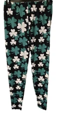 Leggings Pants Size S Shamrock Springhill St. Patrick's Day Green Celtic Myst
