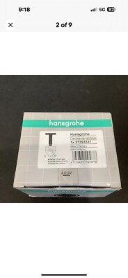 Hansgrohe Ceiling Mount Shower Arm. Brushed Black Chrome. 27393341 $129