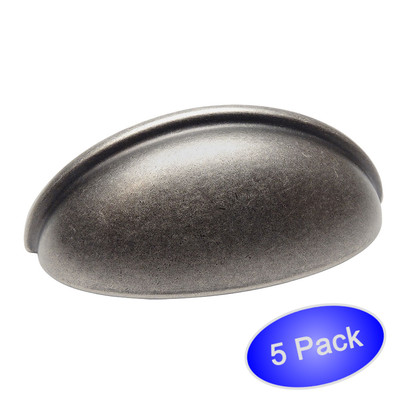 *5 Pack* Cosmas Cabinet Hardware Weathered Nickel Handle Cup Pulls #783WN