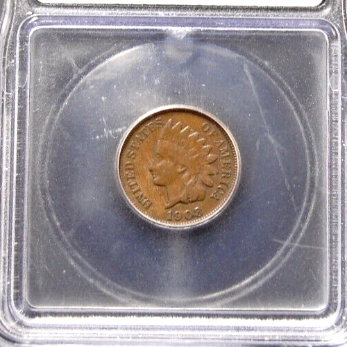 1908S INDIAN HEAD PENNY ICG GRADED FINE 12 - Image 3 of 4