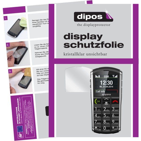 6X Schutzfolie FüR Dipos Emporia Pure Klare Displayschutzfolie Crystalclear-image