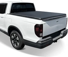 For 2017-2025 Honda Ridgeline 5 FT (64") Bed Cover Soft Roll Black Tonneau Cover
