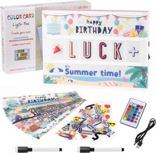 Light Box, LED-Lichtbox mit Farbwechsel, 16 Farben, mit 351 Etiketten