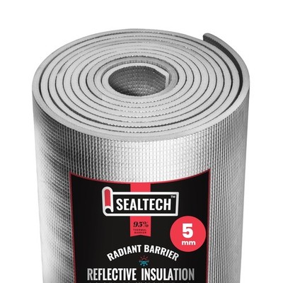 Heavy Duty 5mm Reflective Insulation Roll - Premium Foam Core Radiant Barrier...